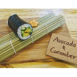 Avocado Cucumber Sushi Roll