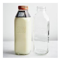 Schulz Full Cream Milk in Returnable Glass Bottle
