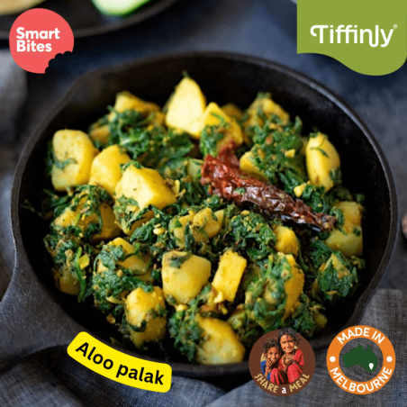 Tiffinly Aloo Palak (Spinach Potato Curry)