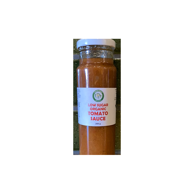 Organic low sugar tomato sauce
