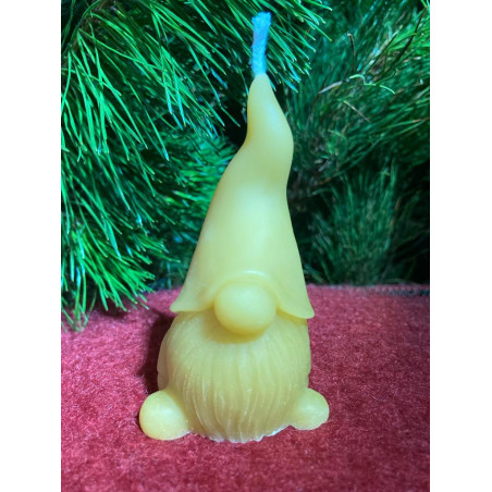Beeswax candle Gnome