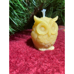 Beeswax candle Owl