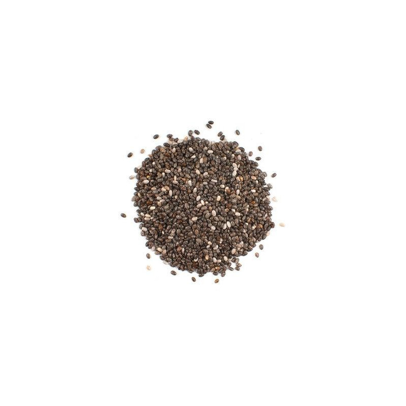Mixed black and white chia