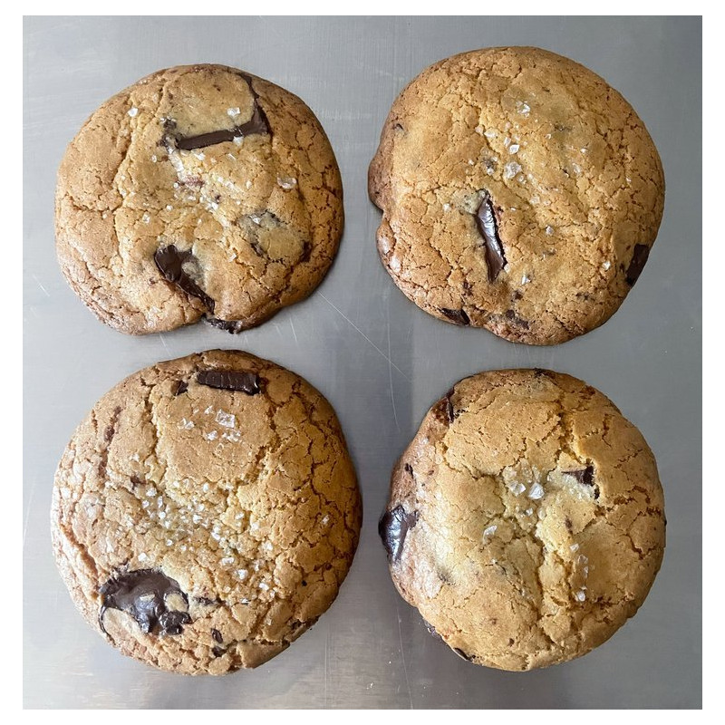 Dark Chocolate & Brown Butter Sourdough Cookies