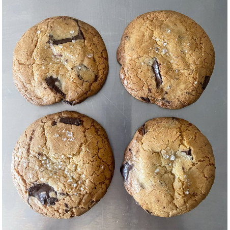 Dark Chocolate & Brown Butter Sourdough Cookies