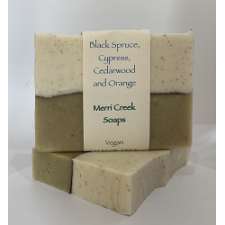 Cypress, black spruce soap bar