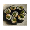 Green bean, carrot  & aburaage (seasoned tofu) sushi roll