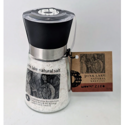Pink lake salt grinder
